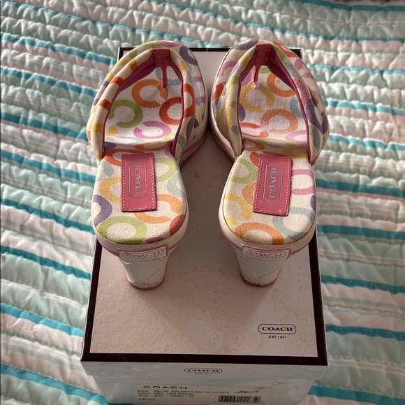 Coach Shoes - Coach Women's Colorful Patterned Heels